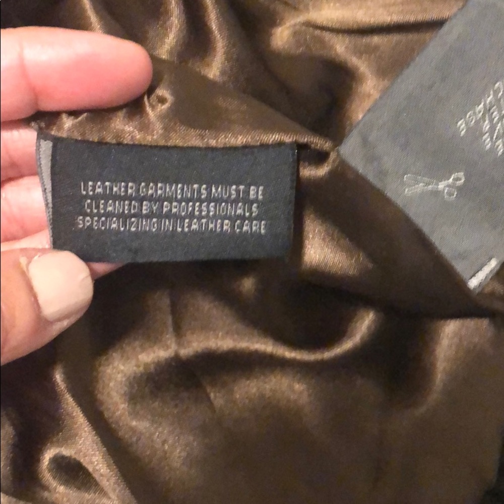 Leather biker jacket - Picture 6 of 8